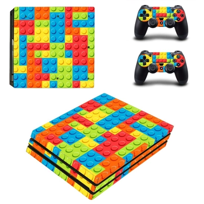 Minecraft decal skin for PS4 Pro Console and 2 Controllers