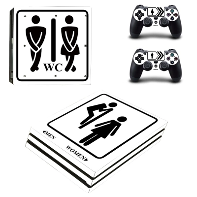Men Women Symbol decal skin for PS4 Pro Console and 2 Cont.. Men Women Symbol decal skin for PS4 Pro Console and 2 Cont..