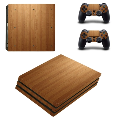 Wooden Board decal skin for PS4 Pro Console and 2 Controll.. Wooden Board decal skin for PS4 Pro Console and 2 Controll..