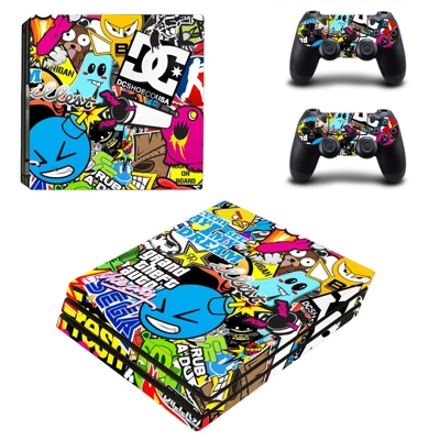 GTA Clipart decal skin for PS4 Pro Console and 2 Controllers GTA Clipart decal skin for PS4 Pro Console and 2 Controllers