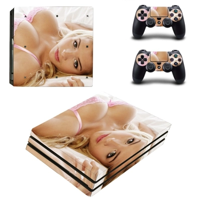 Sexy Girl decal skin for PS4 Pro Console and 2 Controllers Sexy Girl decal skin for PS4 Pro Console and 2 Controllers