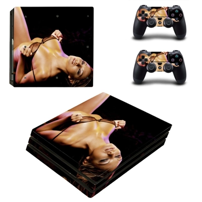 Sexy Girl decal skin for PS4 Pro Console and 2 Controllers Sexy Girl decal skin for PS4 Pro Console and 2 Controllers