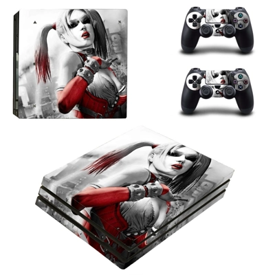 Harley Quinn decal skin for PS4 Pro Console and 2 Controll.. Harley Quinn decal skin for PS4 Pro Console and 2 Controll..