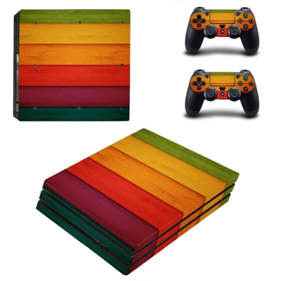Wooden Board decal skin for PS4 Pro Console and 2 Controll.. Wooden Board decal skin for PS4 Pro Console and 2 Controll..