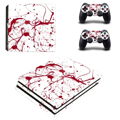 Blood Vein decal skin for PS4 Pro Console and 2 Controllers Blood Vein decal skin for PS4 Pro Console and 2 Controllers