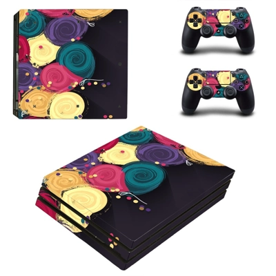 Artificial Flower decal skin for PS4 Pro Console and 2 Con.. Artificial Flower decal skin for PS4 Pro Console and 2 Con..