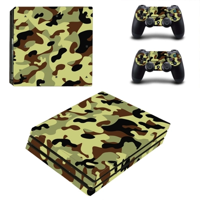 Camouflage decal skin for PS4 Pro Console and 2 Controllers Camouflage decal skin for PS4 Pro Console and 2 Controllers