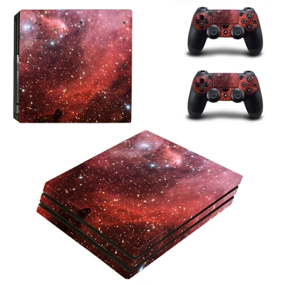 Starry sky decal skin for PS4 Pro Console and 2 Controllers Starry sky decal skin for PS4 Pro Console and 2 Controllers