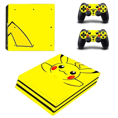 Yellow Cartoon decal skin for PS4 Pro Console and 2 Contro.. Yellow Cartoon decal skin for PS4 Pro Console and 2 Contro..