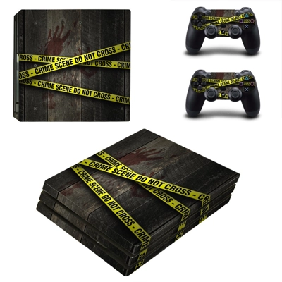 Crime Scene decal skin for PS4 Pro Console and 2 Controllers Crime Scene decal skin for PS4 Pro Console and 2 Controllers