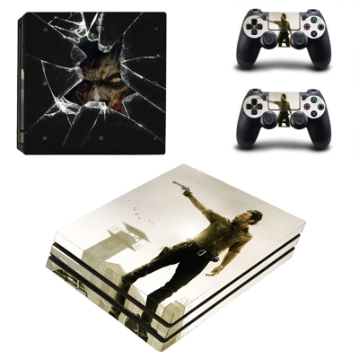 The Walking Dead decal skin for PS4 Pro Console and 2 Cont.. The Walking Dead decal skin for PS4 Pro Console and 2 Cont..