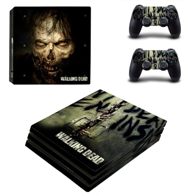 The Walking Dead decal skin for PS4 Pro Console and 2 Cont.. The Walking Dead decal skin for PS4 Pro Console and 2 Cont..