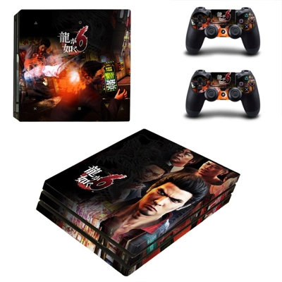 Ryu ga Gotoku 6 decal skin for PS4 Pro Console and 2 Contr.. Ryu ga Gotoku 6 decal skin for PS4 Pro Console and 2 Contr..