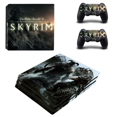 The Elder Scrolls V Skyrim decal skin for PS4 Pro Console .. The Elder Scrolls V Skyrim decal skin for PS4 Pro Console ..