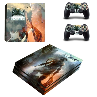 The Elder Scrolls V Skyrim decal skin for PS4 Pro Console .. The Elder Scrolls V Skyrim decal skin for PS4 Pro Console ..