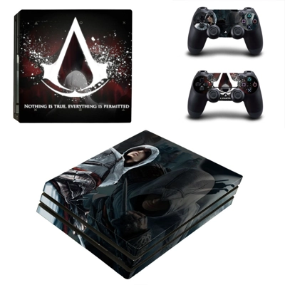 Assassin's Creed decal skin for PS4 Pro Console and 2 Cont.. Assassin's Creed decal skin for PS4 Pro Console and 2 Cont..