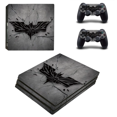 Batman decal skin for PS4 Pro Console and 2 Controllers Batman decal skin for PS4 Pro Console and 2 Controllers