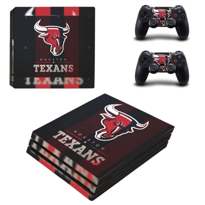 Houston Texans decal skin for PS4 Pro Console and 2 Contro.. Houston Texans decal skin for PS4 Pro Console and 2 Contro..