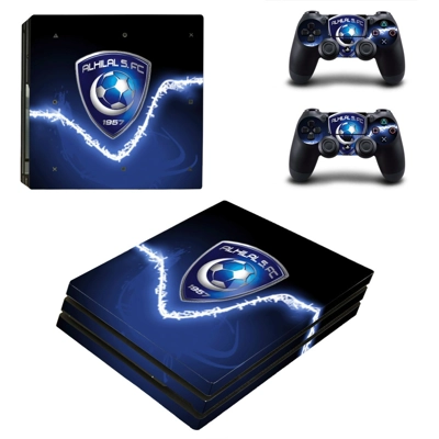 Al Hilal FC decal skin for PS4 Pro Console and 2 Controllers Al Hilal FC decal skin for PS4 Pro Console and 2 Controllers