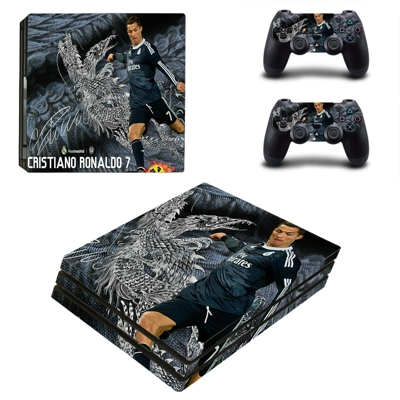 Cristiano Ronaldo 7 decal skin for PS4 Pro Console and 2 C.. Cristiano Ronaldo 7 decal skin for PS4 Pro Console and 2 C..