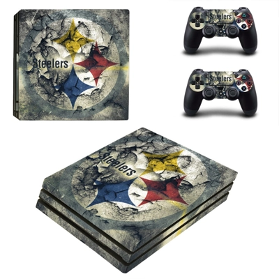 Pittsburgh Steelers decal skin for PS4 Pro Console and 2 C.. Pittsburgh Steelers decal skin for PS4 Pro Console and 2 C..