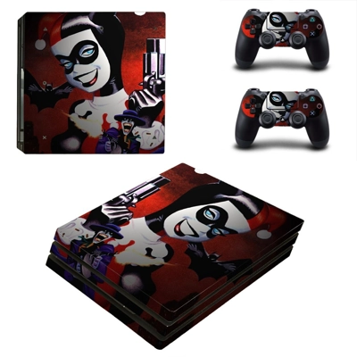 Harley Quinn decal skin for PS4 Pro Console and 2 Controll.. Harley Quinn decal skin for PS4 Pro Console and 2 Controll..