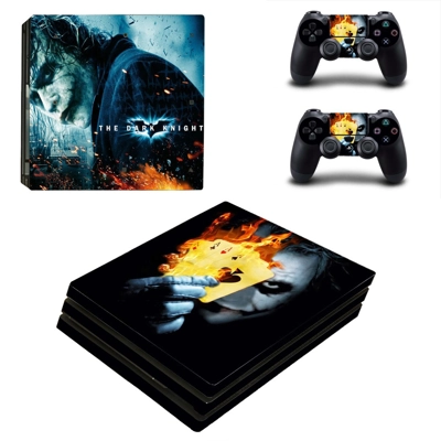 The Dark Knight and Joker decal skin for PS4 Pro Console a.. The Dark Knight and Joker decal skin for PS4 Pro Console a..