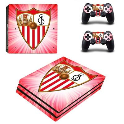 Sevilla F�tbol Club decal skin for PS4 Pro Console and 2 C.. Sevilla F�tbol Club decal skin for PS4 Pro Console and 2 C..