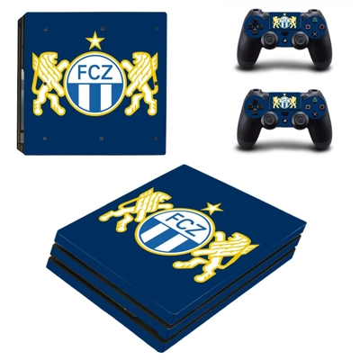 FC Z�rich decal skin for PS4 Pro Console and 2 Controllers