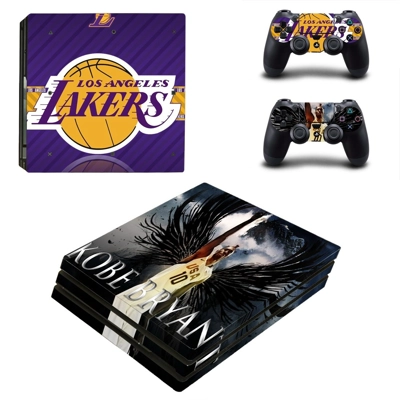 Los Angeles Lakers decal skin for PS4 Pro Console and 2 Co.. Los Angeles Lakers decal skin for PS4 Pro Console and 2 Co..