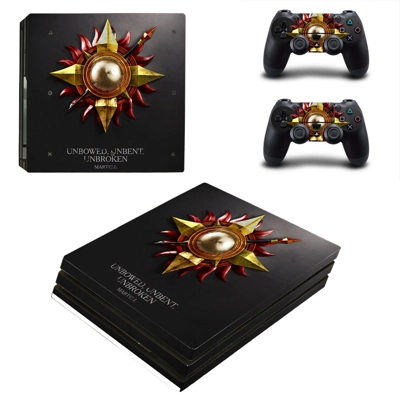 Unbowed, Unbent, Unbroken decal skin for PS4 Pro Console a.. Unbowed, Unbent, Unbroken decal skin for PS4 Pro Console a..