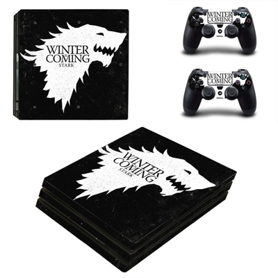 Winter is coming Stark decal skin for PS4 Pro Console and .. Winter is coming Stark decal skin for PS4 Pro Console and ..