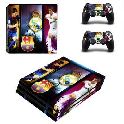 FC Barca decal skin for PS4 Pro Console and 2 Controllers FC Barca decal skin for PS4 Pro Console and 2 Controllers