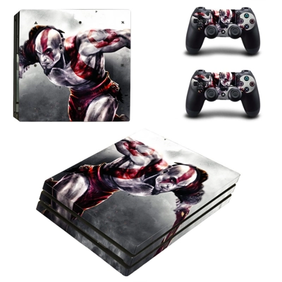 God of War decal skin for PS4 Pro Console and 2 Controllers