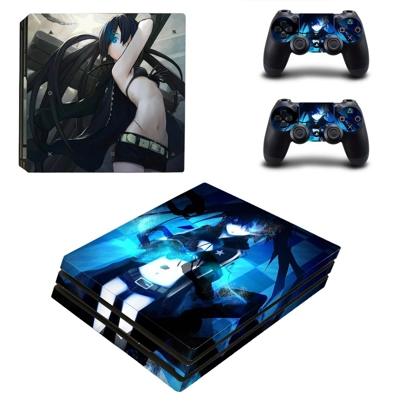 Anime Girl decal skin for PS4 Pro Console and 2 Controllers Anime Girl decal skin for PS4 Pro Console and 2 Controllers