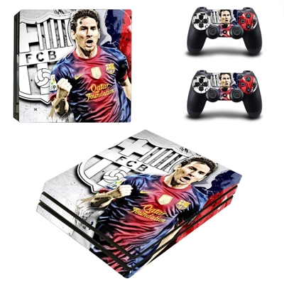 Lionel Messi decal skin for PS4 Pro Console and 2 Controll.. Lionel Messi decal skin for PS4 Pro Console and 2 Controll..