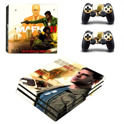 Mafia 3 decal skin for PS4 Pro Console and 2 Controllers Mafia 3 decal skin for PS4 Pro Console and 2 Controllers