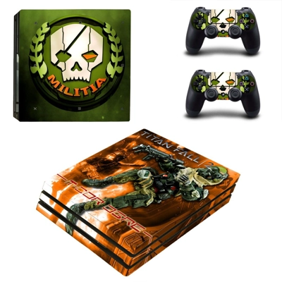 Titanfall 2 decal skin for PS4 Pro Console and 2 Controllers Titanfall 2 decal skin for PS4 Pro Console and 2 Controllers