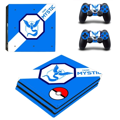 Pok�mon Go Team Instinct decal skin for PS4 Pro Console and 2 Controllers