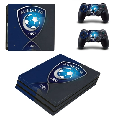 Al Hilal FC decal skin for PS4 Pro Console and 2 Controllers Al Hilal FC decal skin for PS4 Pro Console and 2 Controllers