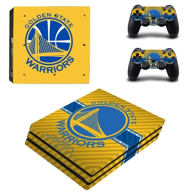Golden State Warriors decal skin for PS4 Pro Console and 2 Controllers