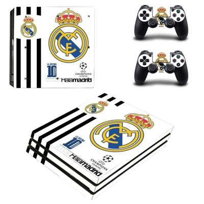 Real Madrid decal skin for PS4 Pro Console and 2 Controllers Real Madrid decal skin for PS4 Pro Console and 2 Controllers