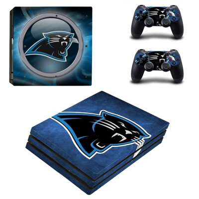 Carolina panthers decal skin for PS4 Pro Console and 2 Con.. Carolina panthers decal skin for PS4 Pro Console and 2 Con..