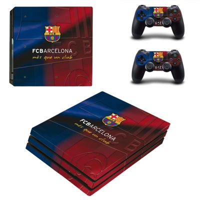 FC Barcelona decal skin for PS4 Pro Console and 2 Controll.. FC Barcelona decal skin for PS4 Pro Console and 2 Controll..