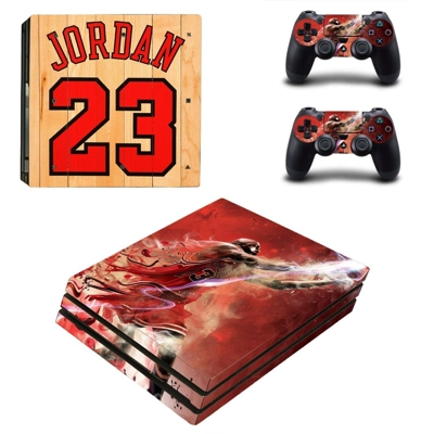 Jordan 23 decal skin for PS4 Pro Console and 2 Controllers Jordan 23 decal skin for PS4 Pro Console and 2 Controllers