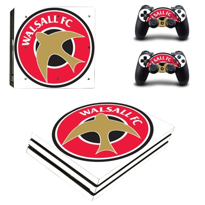 Walsall FC decal skin for PS4 Pro Console and 2 Controllers Walsall FC decal skin for PS4 Pro Console and 2 Controllers