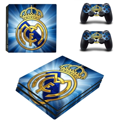 Real Madrid decal skin for PS4 Pro Console and 2 Controllers Real Madrid decal skin for PS4 Pro Console and 2 Controllers