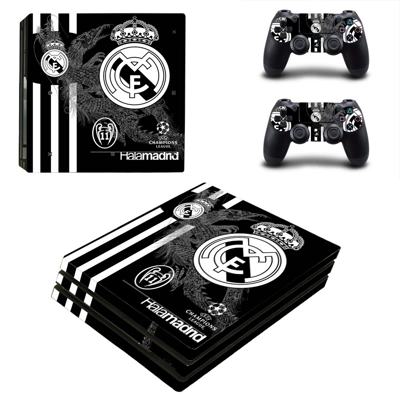 Real Madrid decal skin for PS4 Pro Console and 2 Controllers Real Madrid decal skin for PS4 Pro Console and 2 Controllers