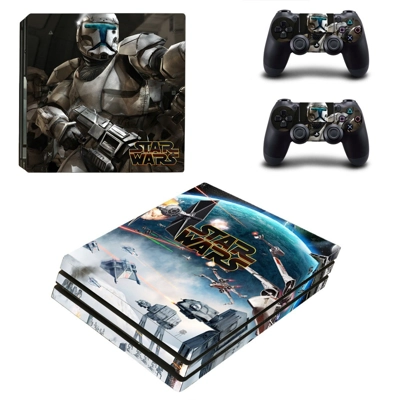 Star wars decal skin for PS4 Pro Console and 2 Controllers Star wars decal skin for PS4 Pro Console and 2 Controllers
