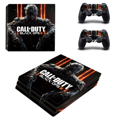 Call of Duty Black ops 3 decal skin for PS4 Pro Console and 2 Controllers